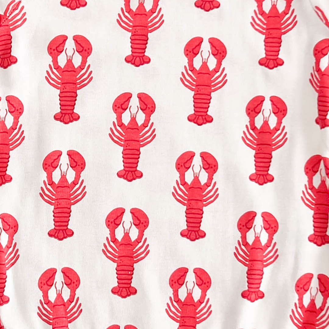 RED LOBSTER PRINTED ONESIE