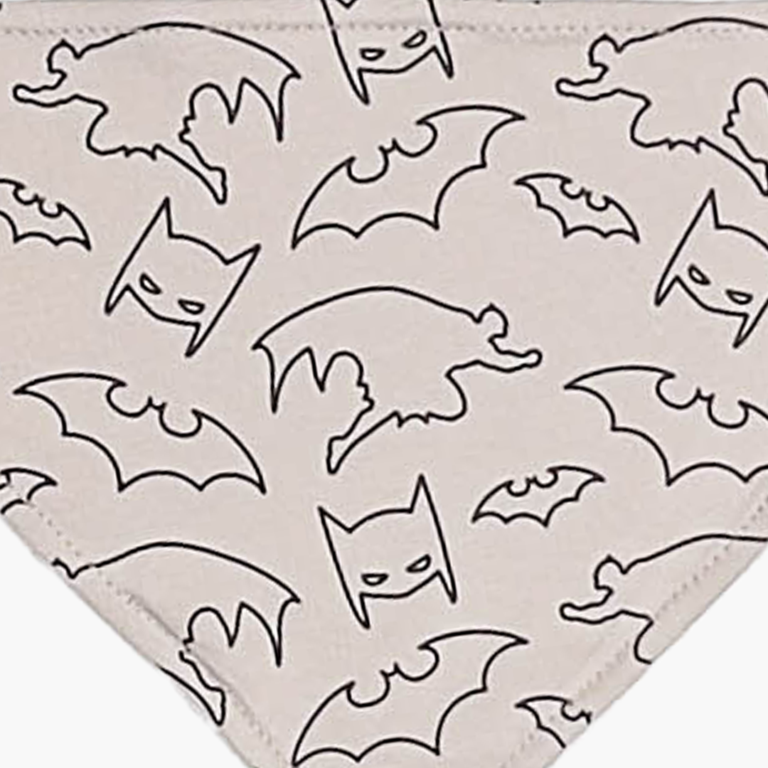 BATMAN PATTERNED BANDANA BIBS