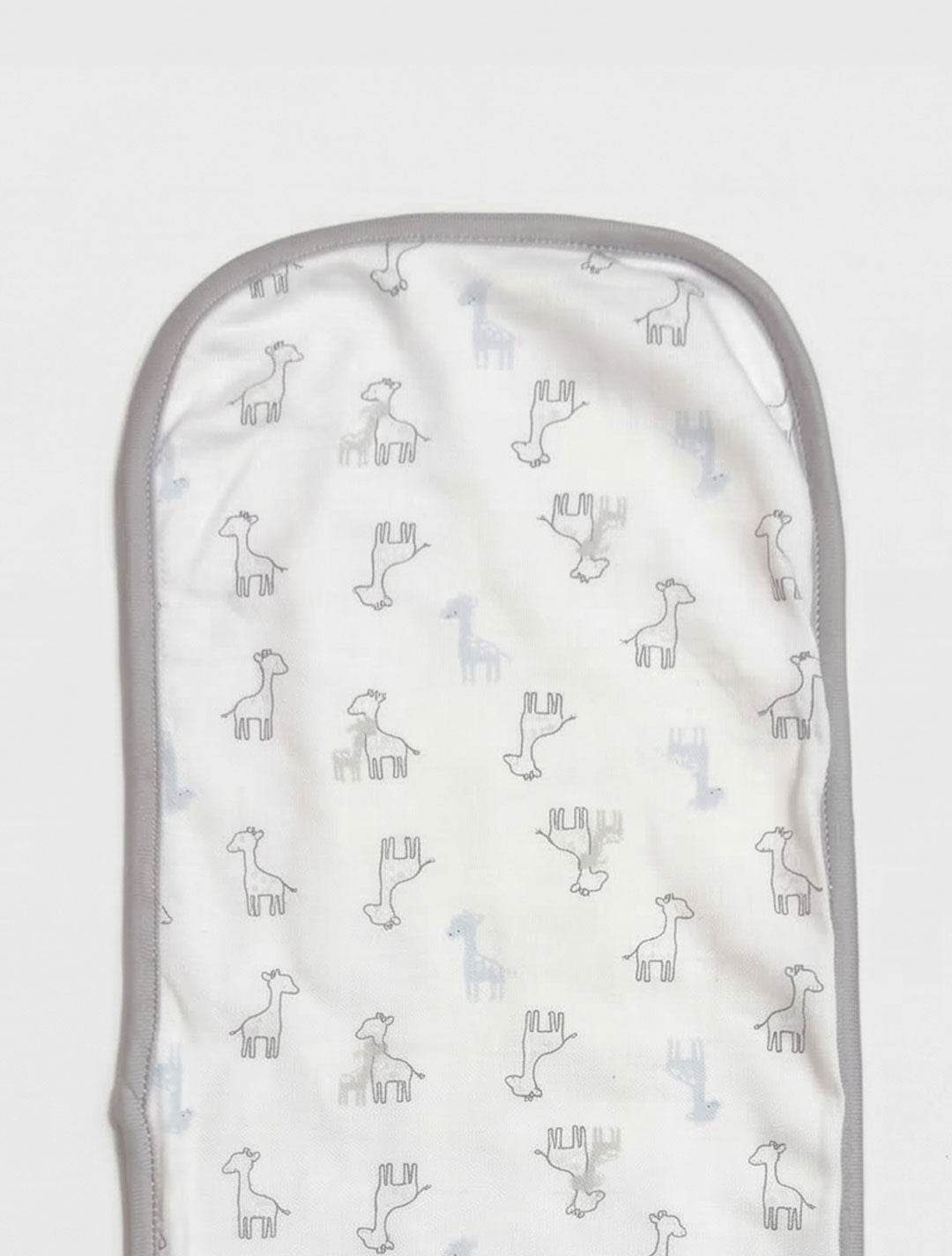 WHITE PRINTED BURP CLOTH