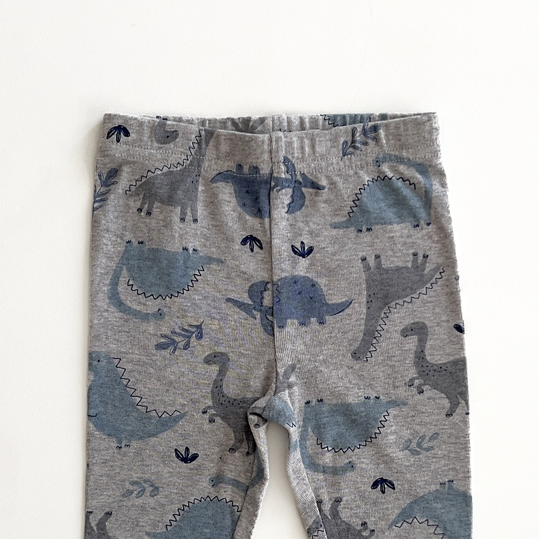 GREY DINOSAUR PATTERNED PANTS