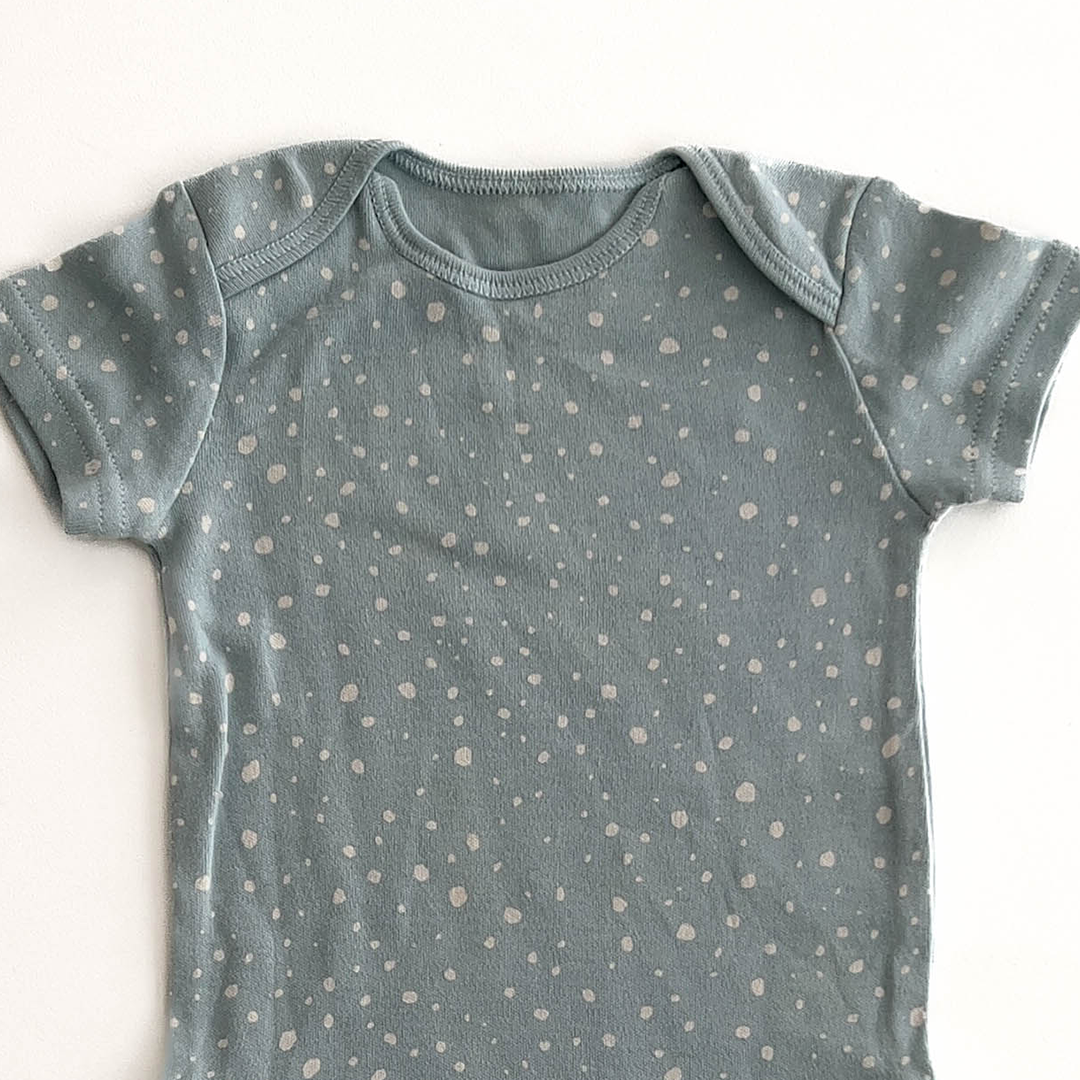 PASTEL BLUE DOTTED ONESIE