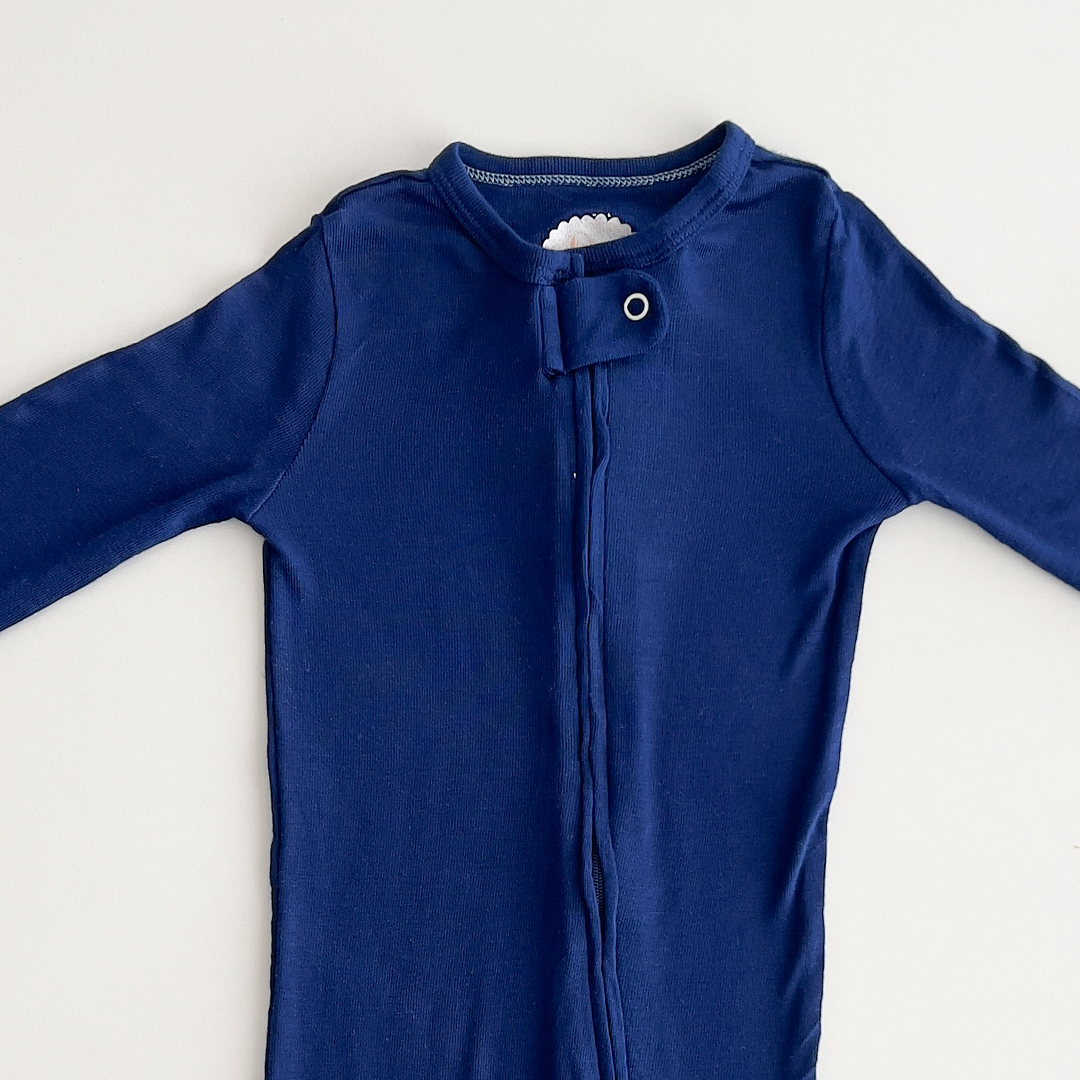 BLUE PLAIN SLEEPSUIT
