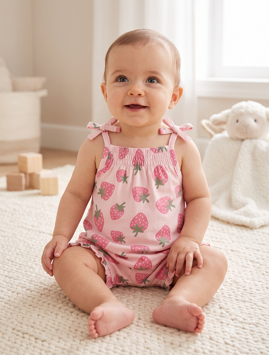 Pink strawberry fancy jumpsuit