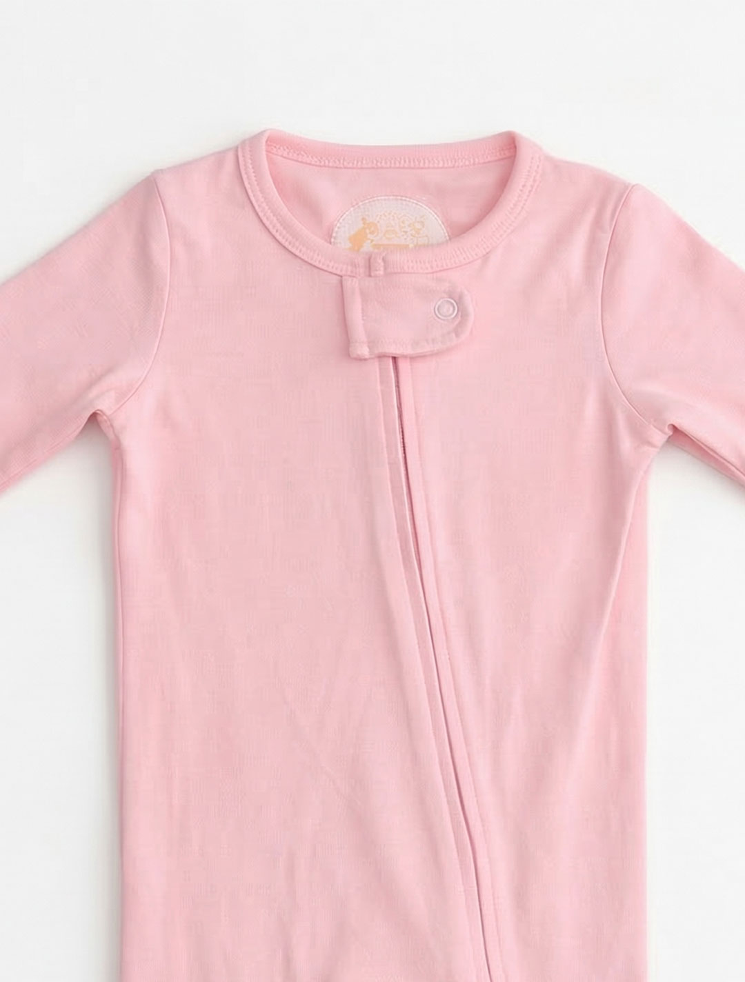 PINK PEACH ZIPPER SLEEPSUIT