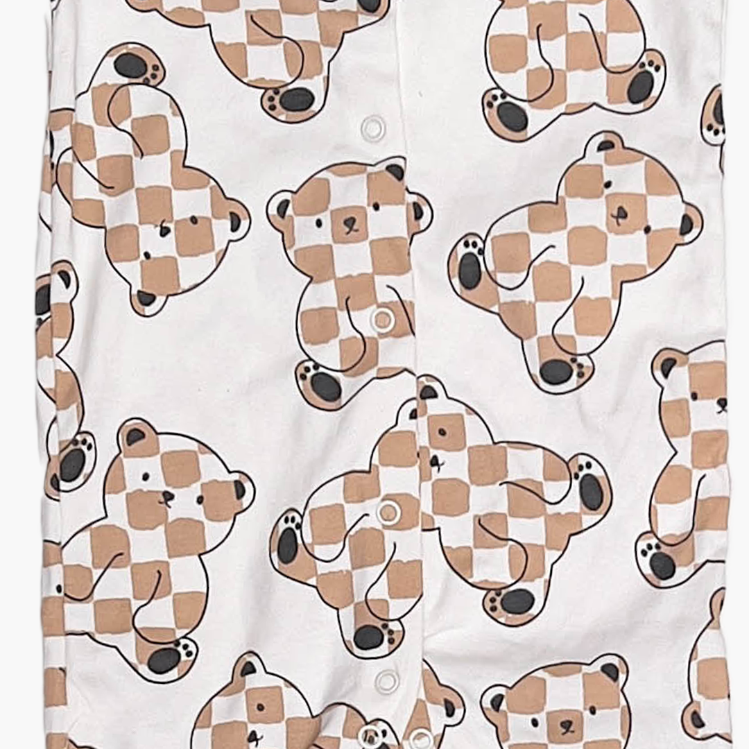 TEADDY BEAR PATTERNED ROMPER