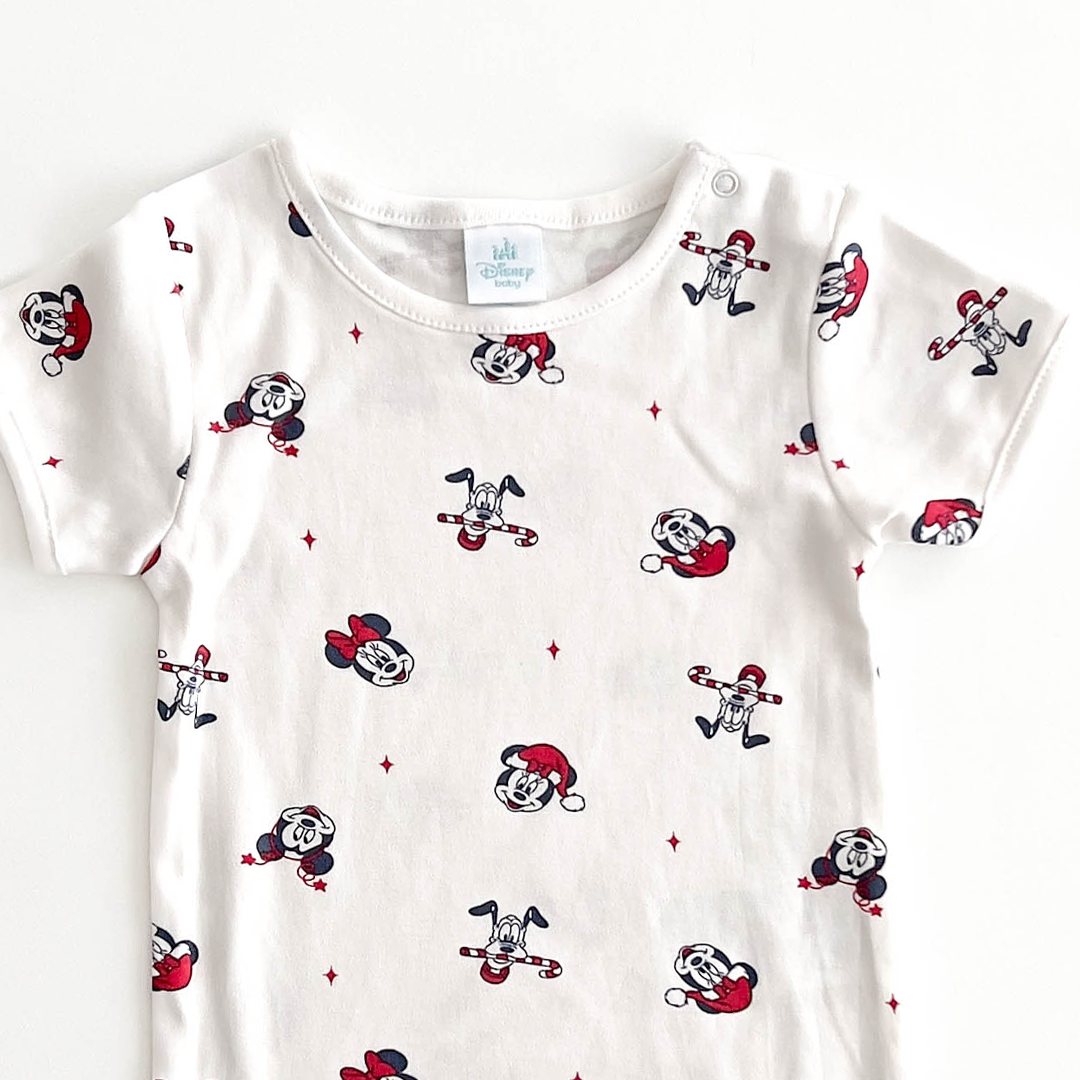 DISNEY BABY CHRISTMAS MICKEY MOUSE ONESIE