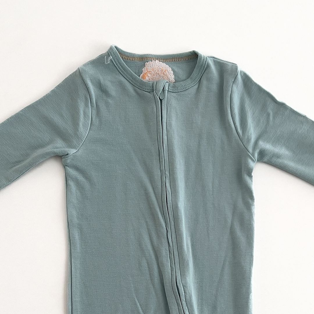 AQUA BLUE PLAIN ROMPER