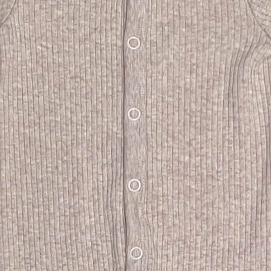 PREMIUM BEIGE RIBBED ROMPER