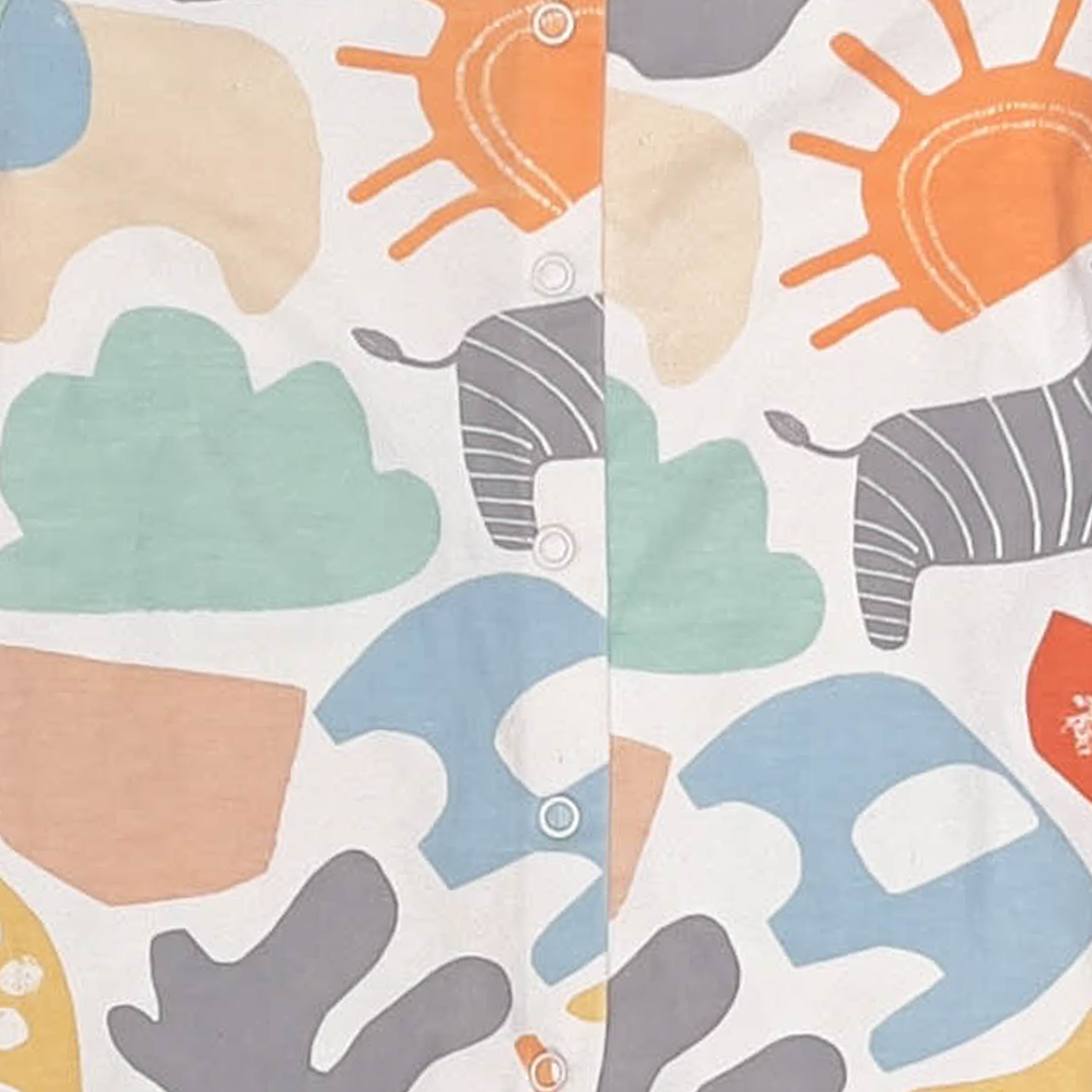 MULTICOLOUR PATTERNED ROMPER