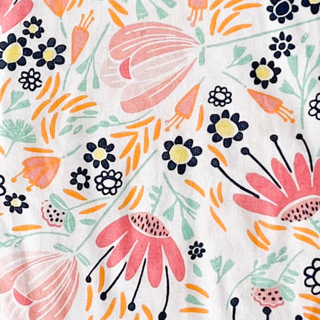 FLORAL COTTON ONESIE