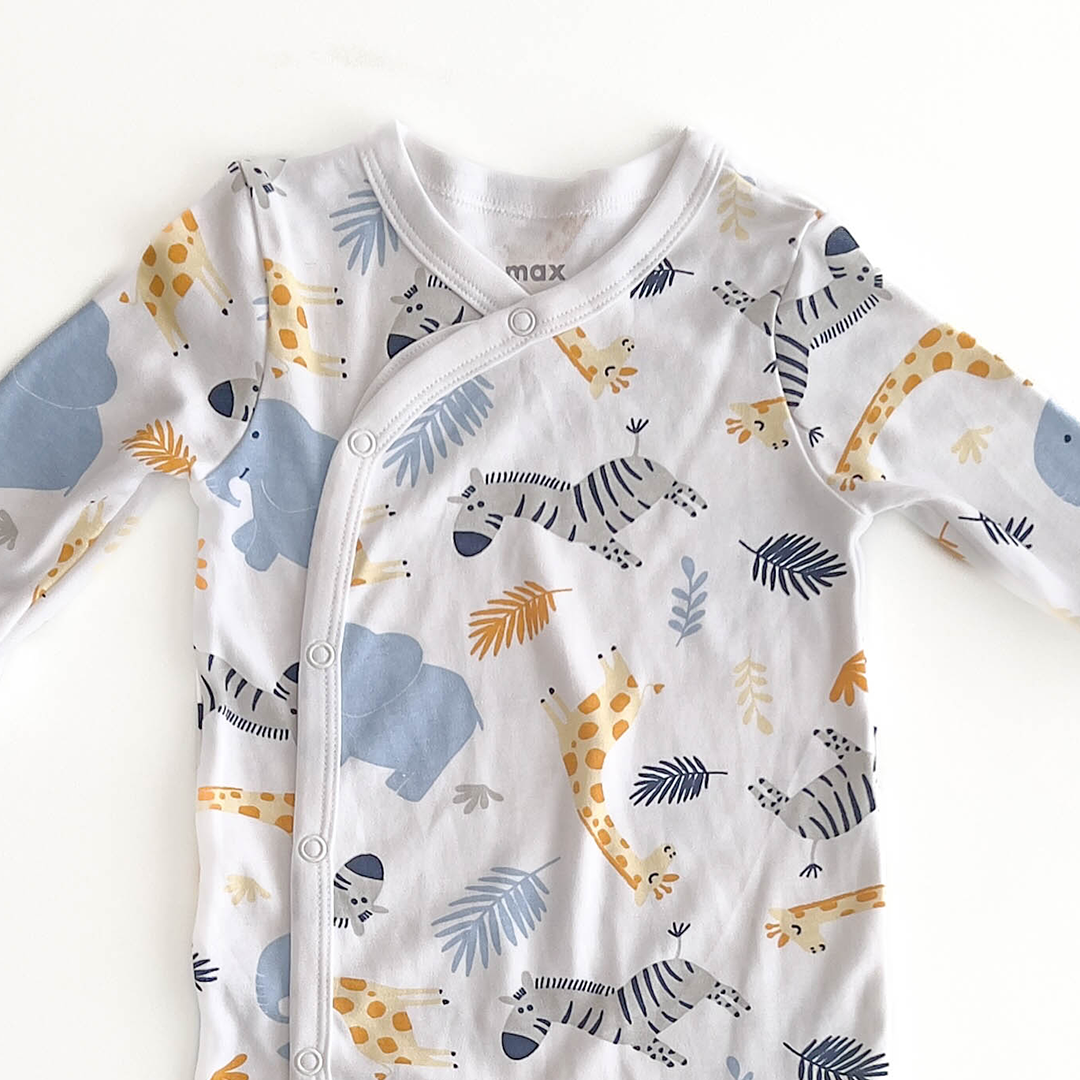 MAX ANIMAL PRINTED SLEEPSUIT