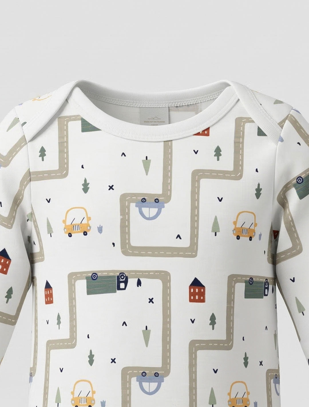 OFF WHITE PATTERNED ONESIE