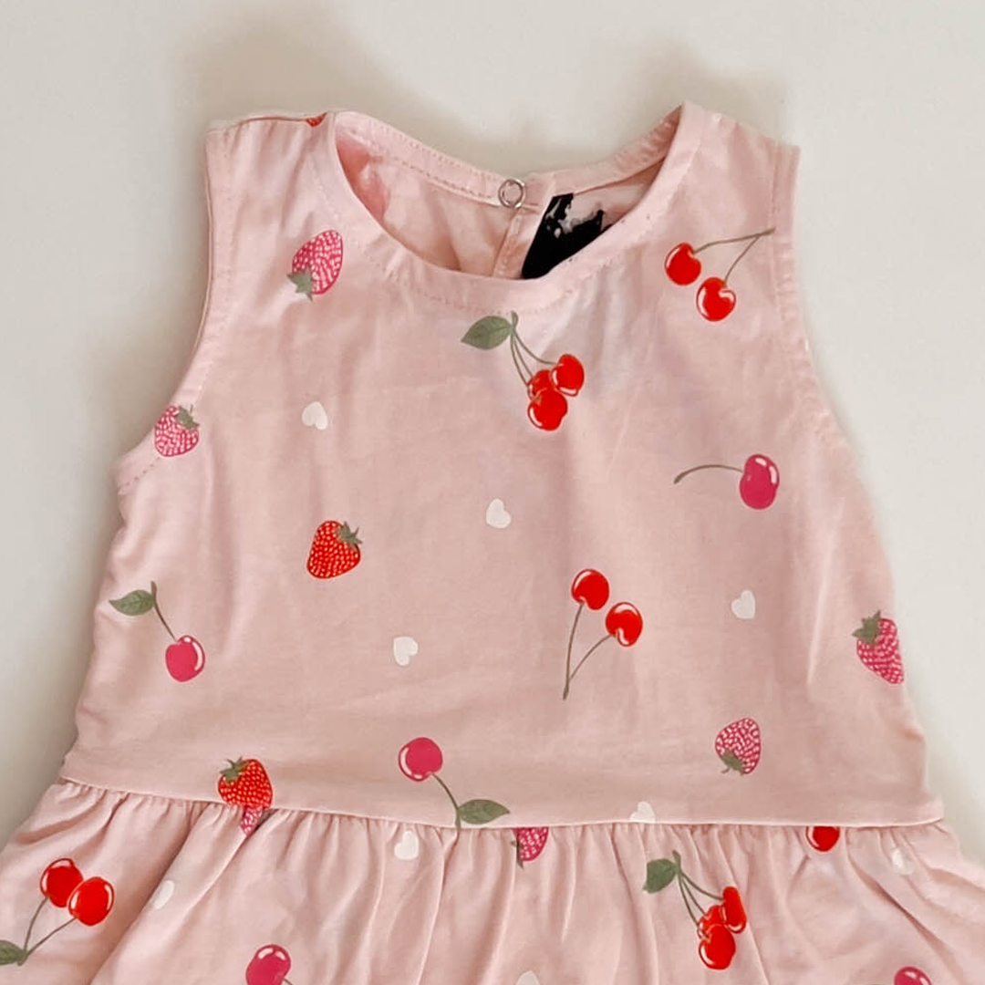 BABY PINK CHERRY SUNSUIT