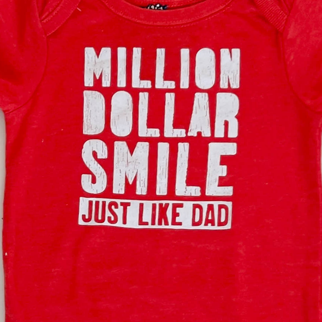 RED PRINTED ONESIE