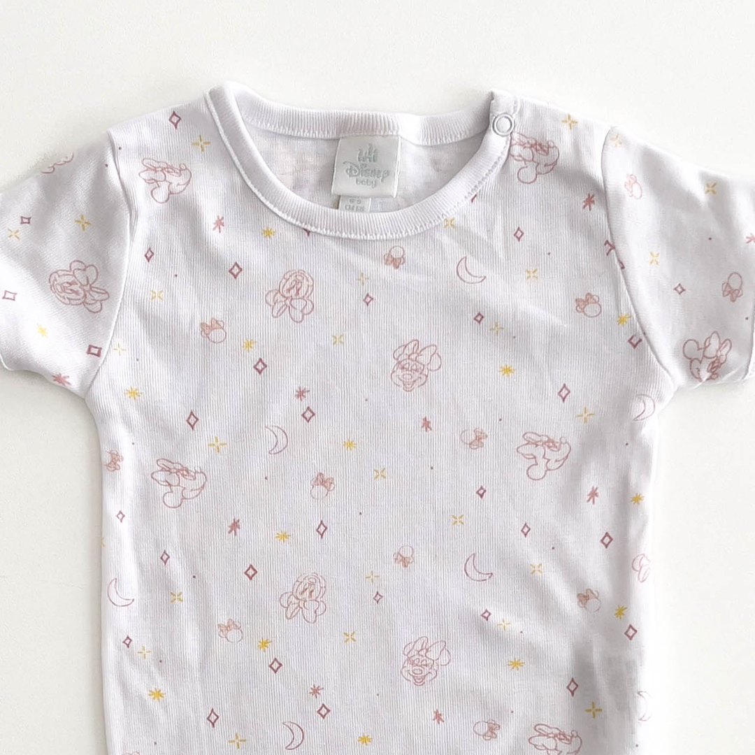 DISNEY WHITE PATTERNED ONESIE