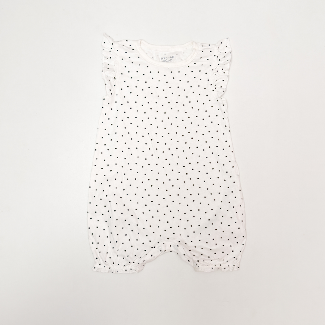 WHITE POLKA DOTTED JUMPSUIT