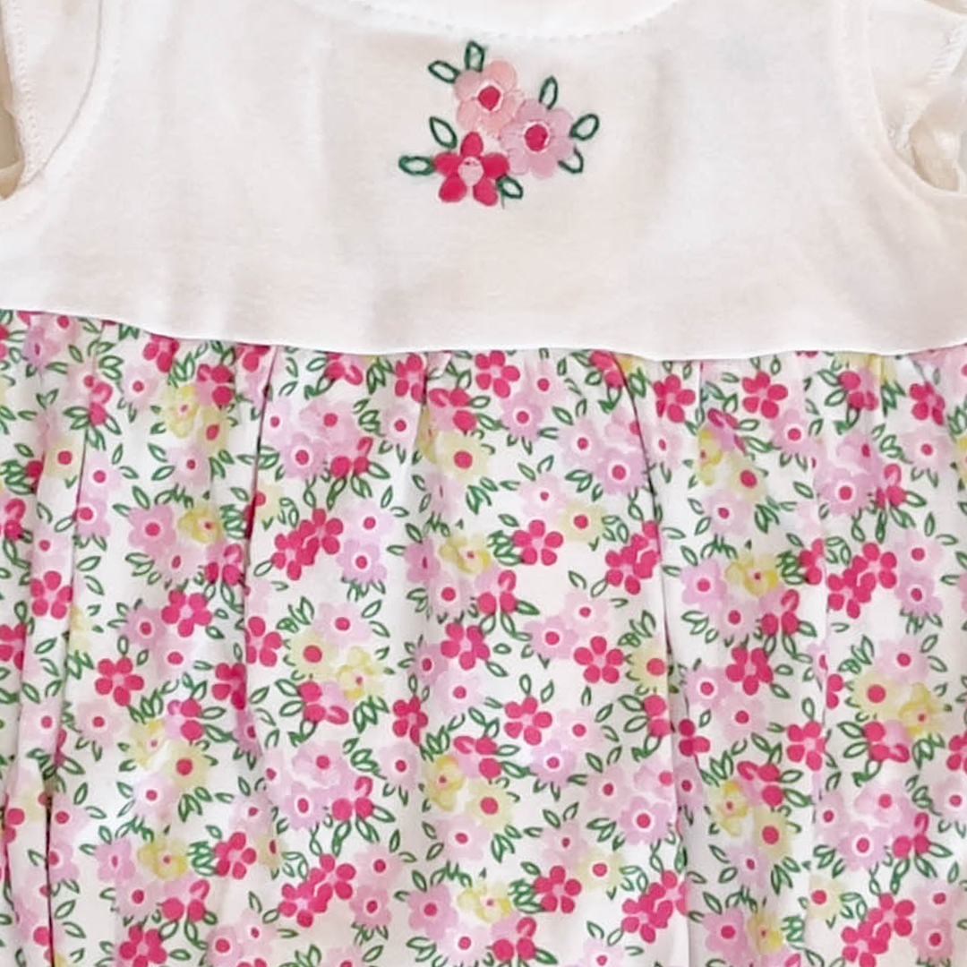 PINK FLORAL ONESIE