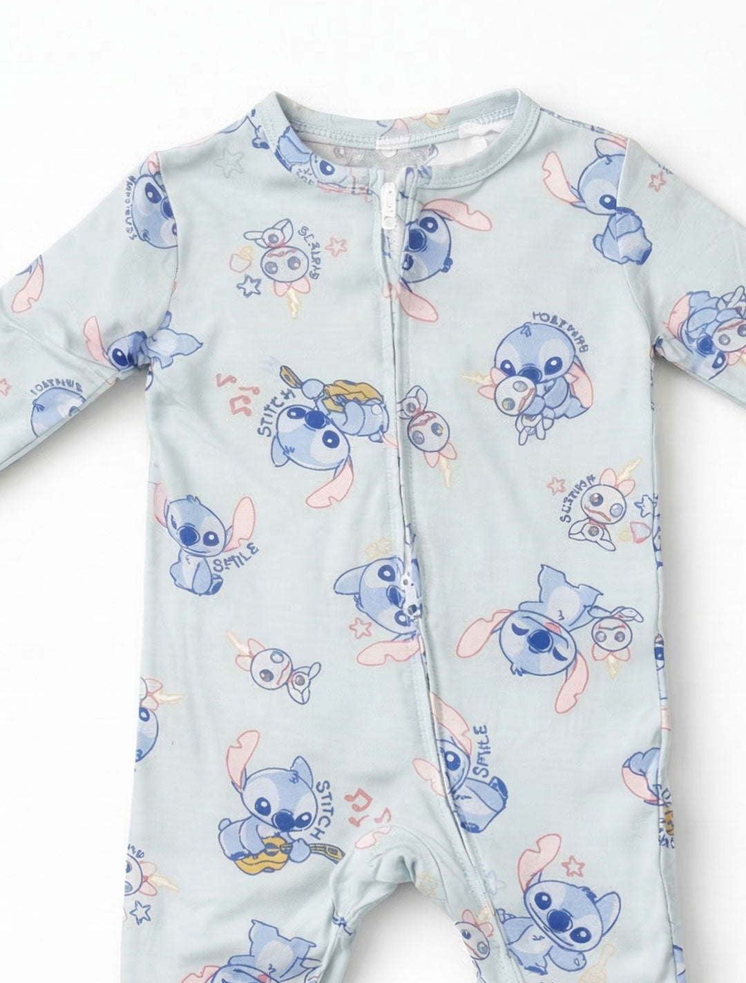 BLUE STITCH TWO WAY ZIPPER SLEEPSUIT