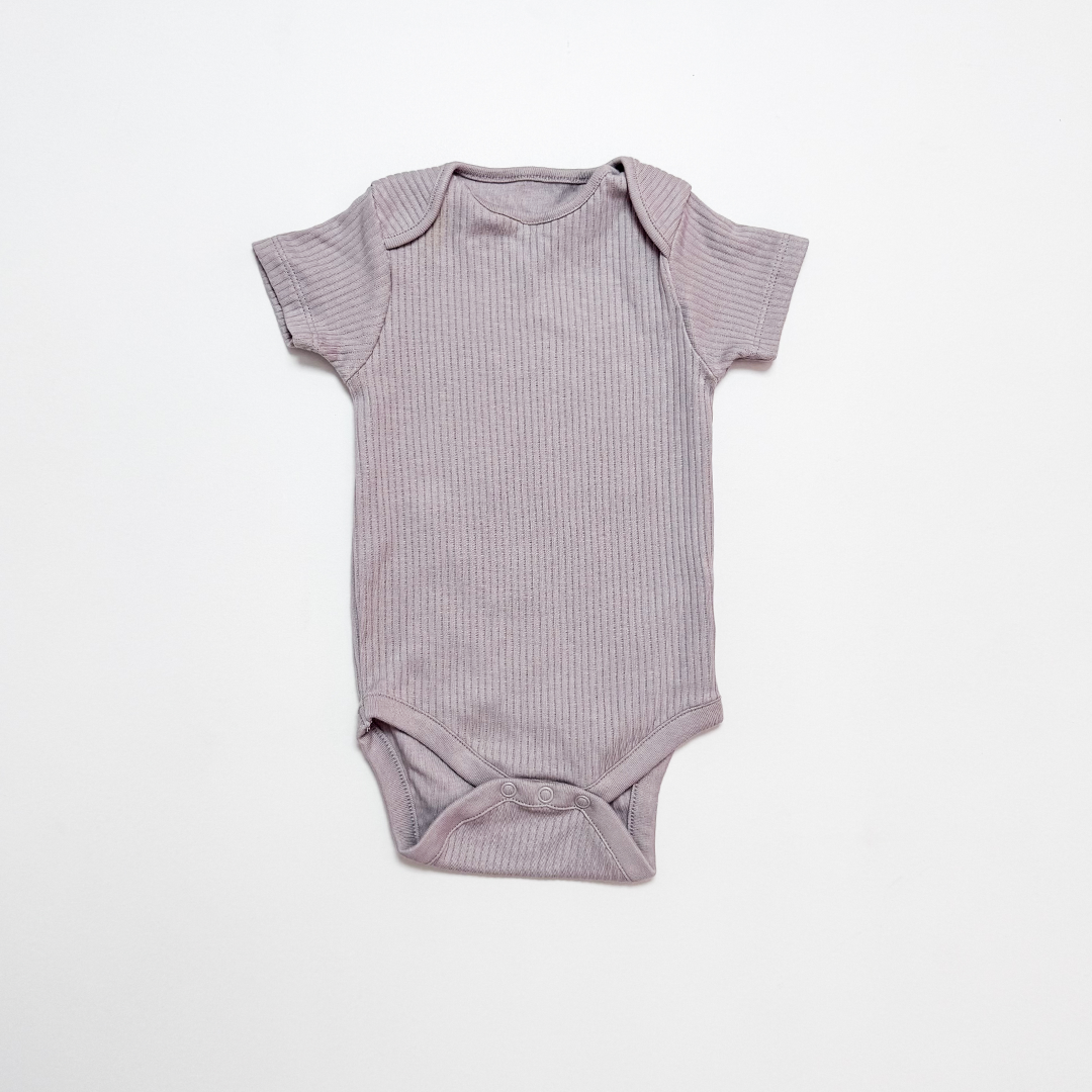 LAVENDER RIBBED ONESIE