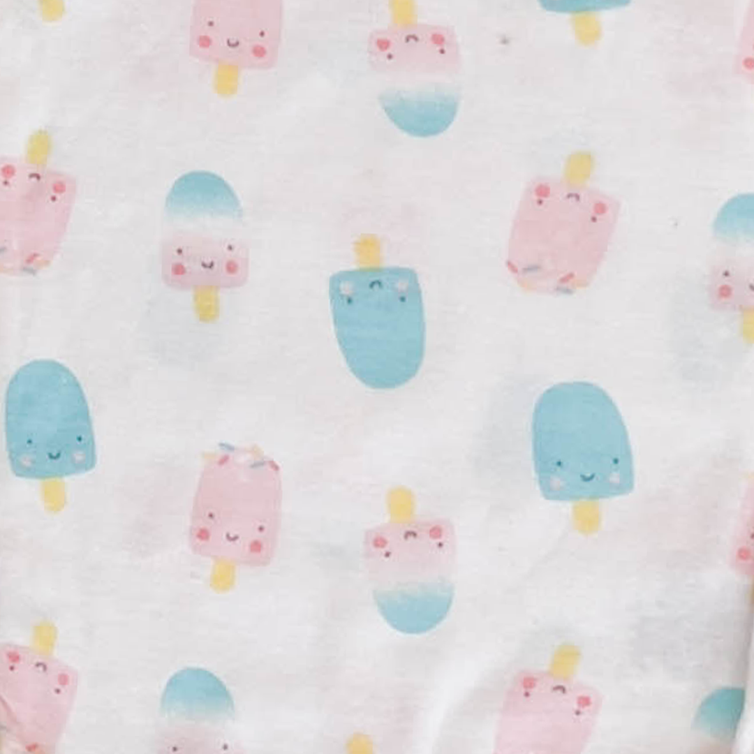 WHITE PRINTED ONESIE