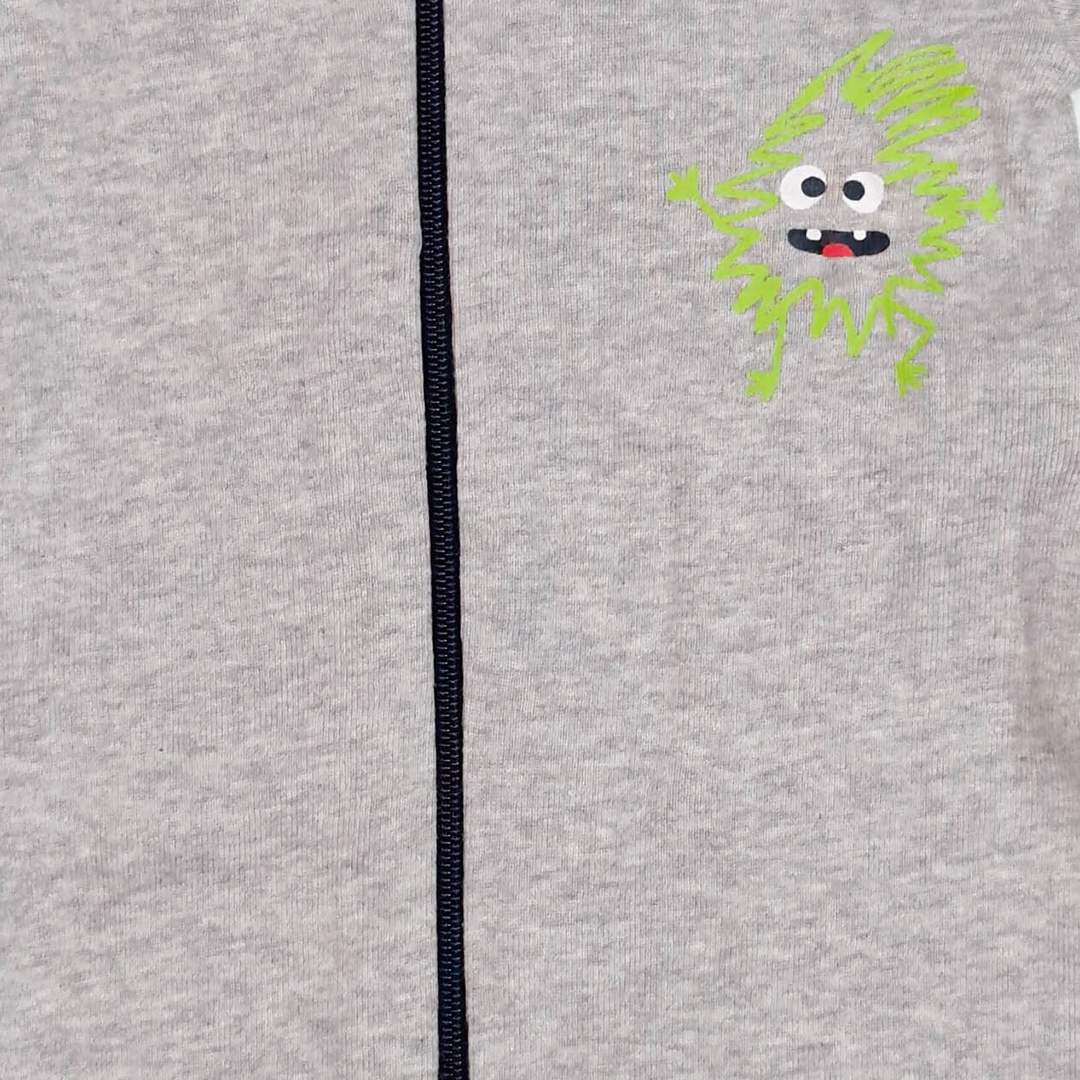 GREY ZIPPER JUMPSUIT