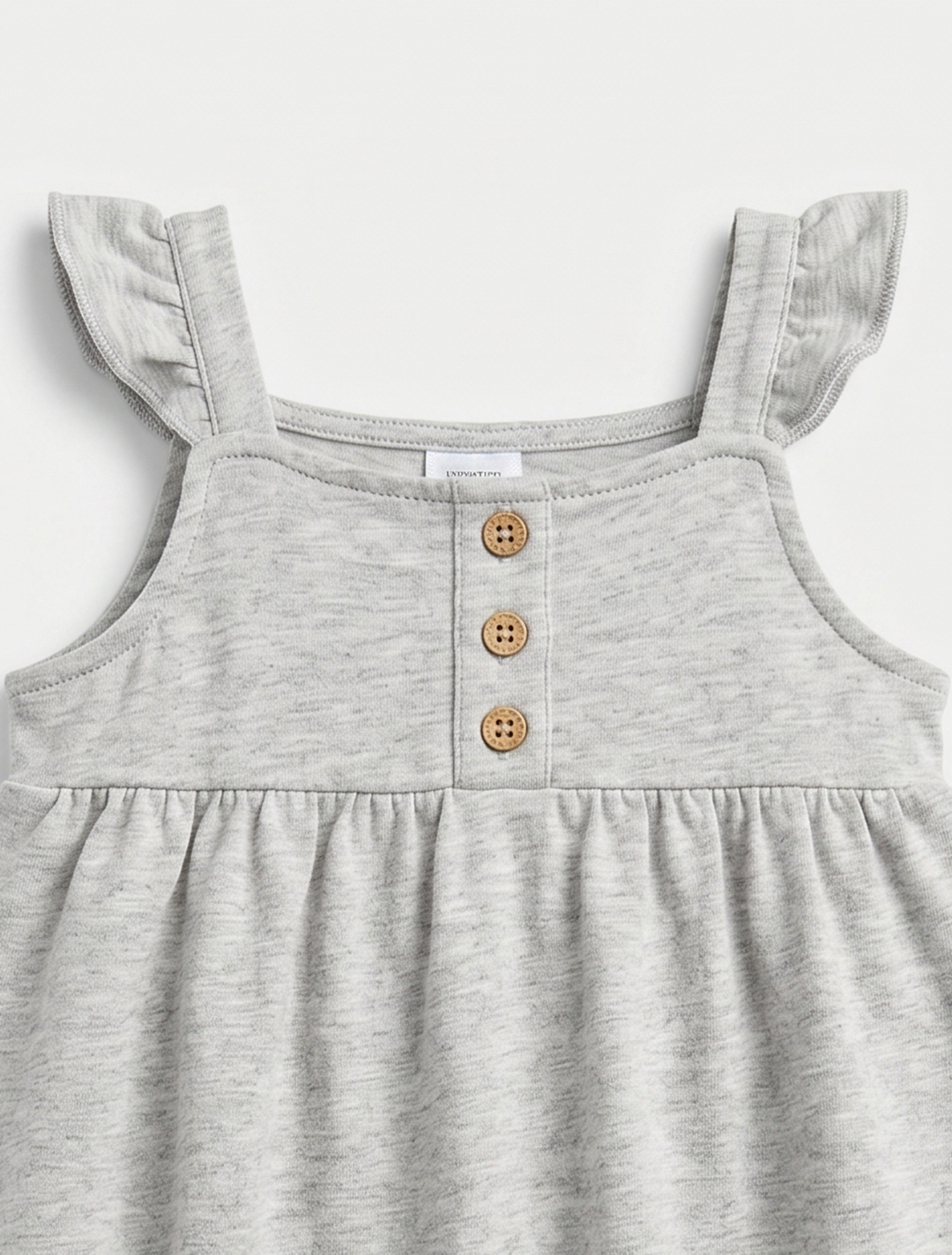 Grey fancy girls jumpsuit