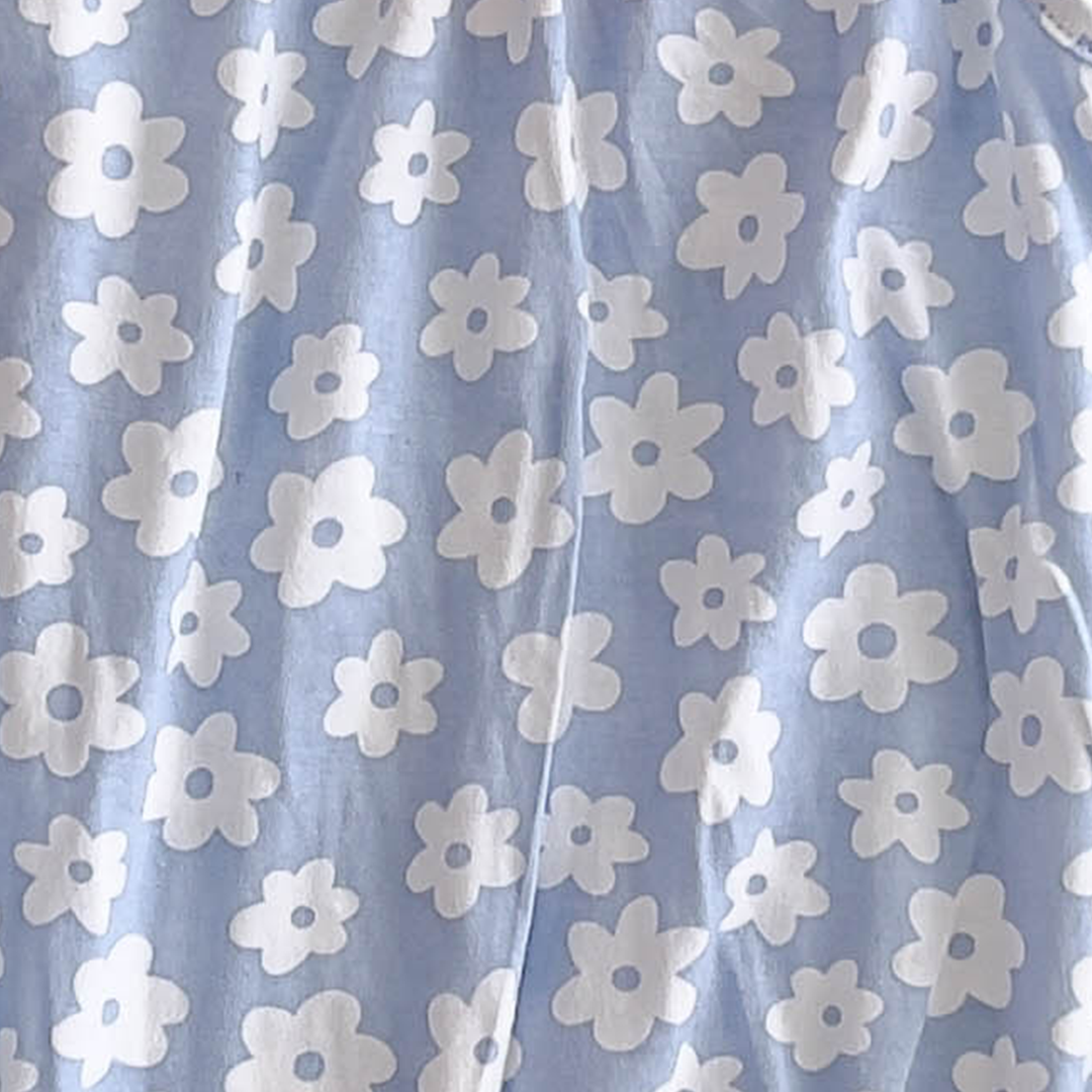 BLUE FLORAL ONESIE