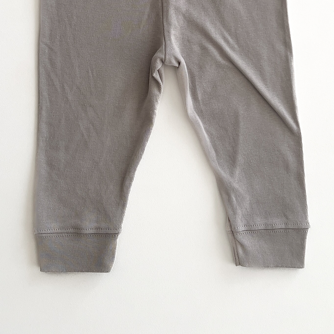 GREY PLAIN COTTON PANTS