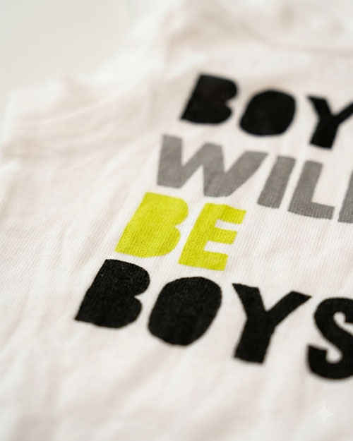 Boys printed onesie