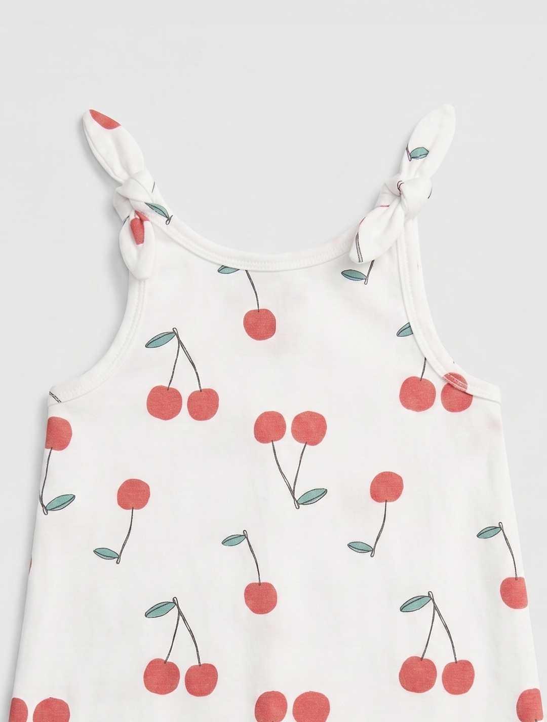 Cherry white printed jumpsuit