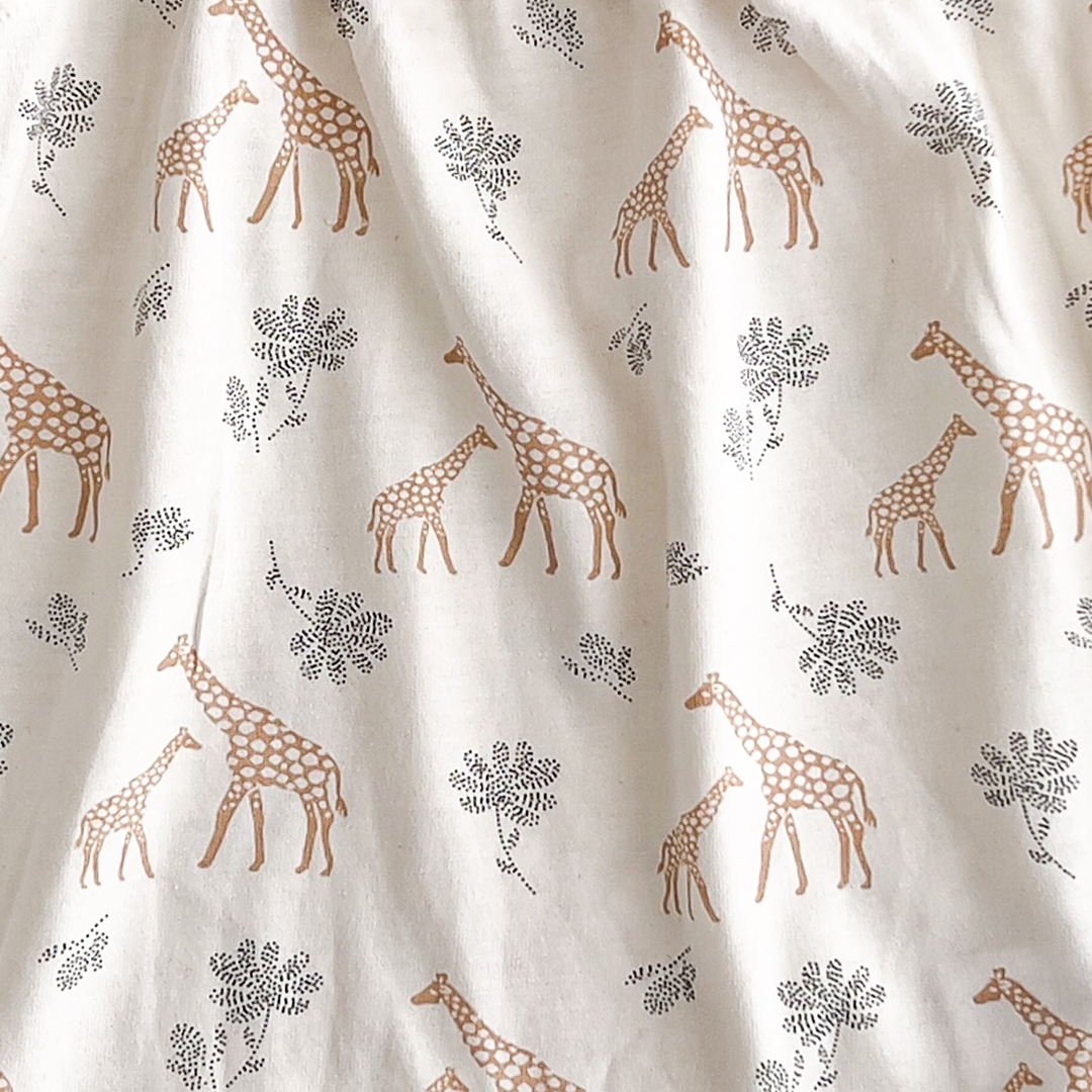 GIRAFFE PRINT WITH RUFFLES JUMPSUIT