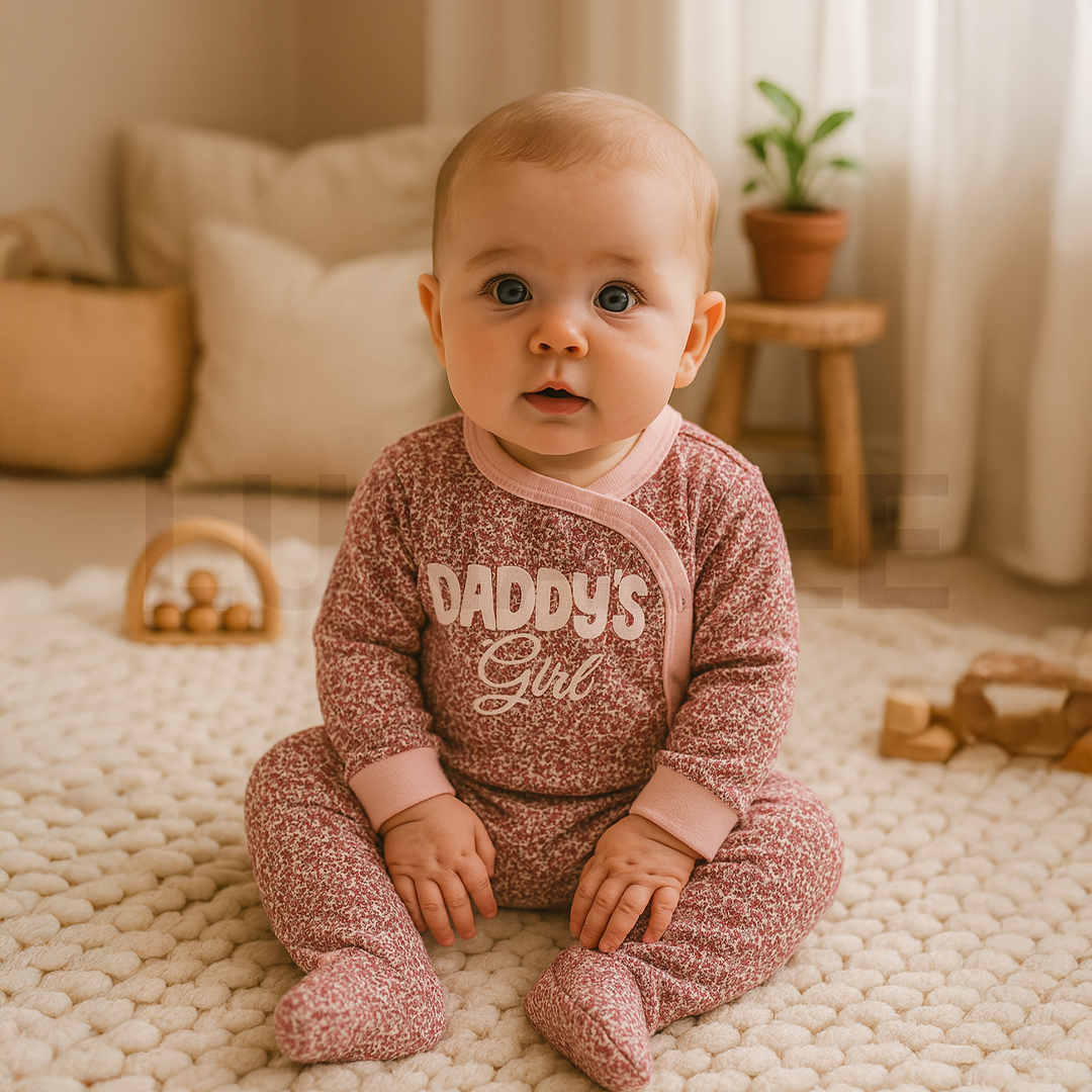 PREMIUM PINK FLORAL SLEEPSUIT