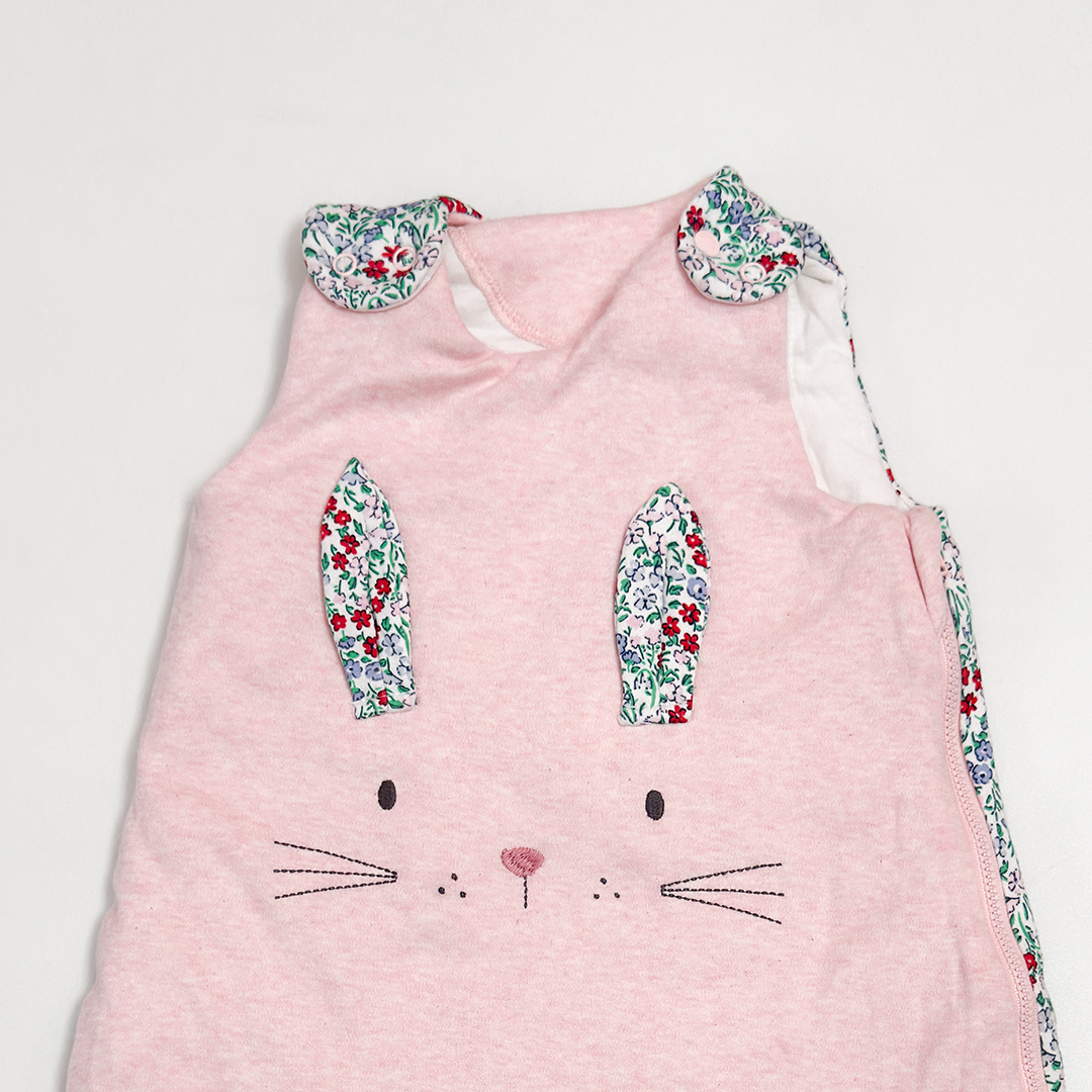 PINK FLORAL BUNNY SLEEPINGBAG
