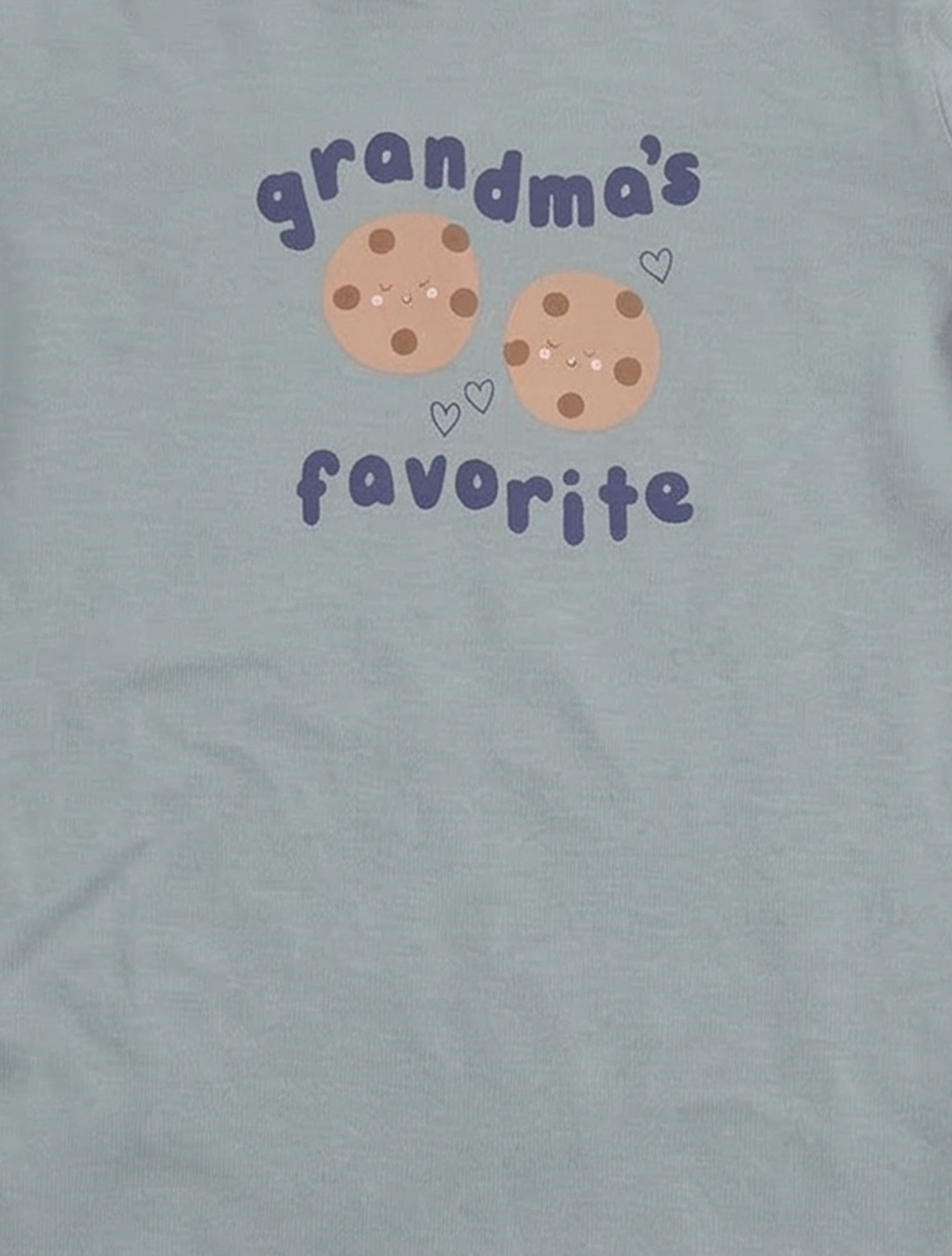 BLUE COOKIE PRINTED ONESIE