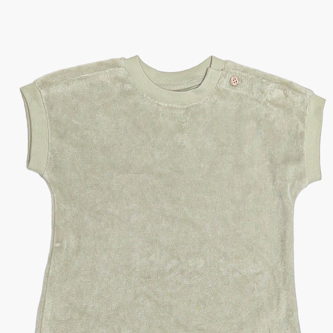 SAGE VELVET PLAIN JUMPSUIT