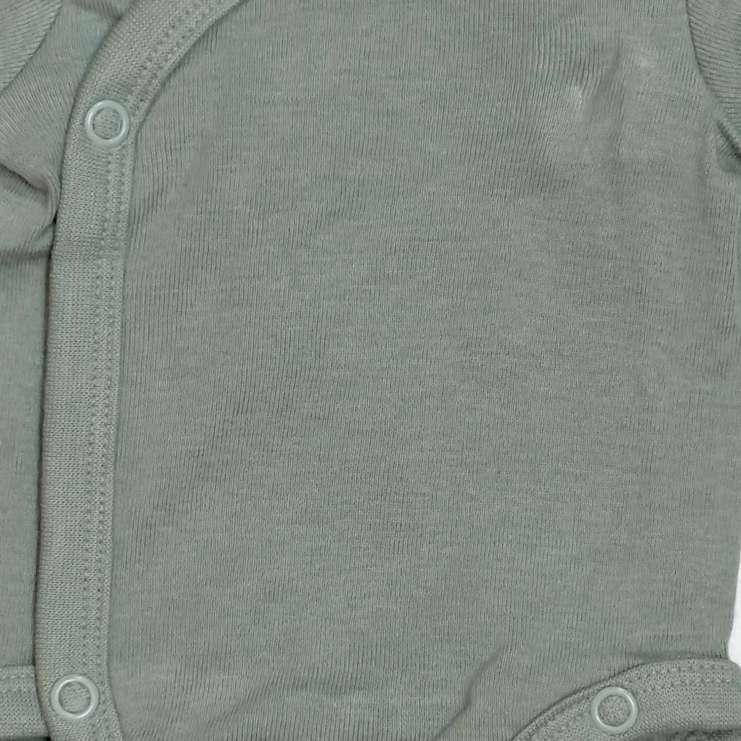 SAGE GREEN WRAPOVER ONESIE