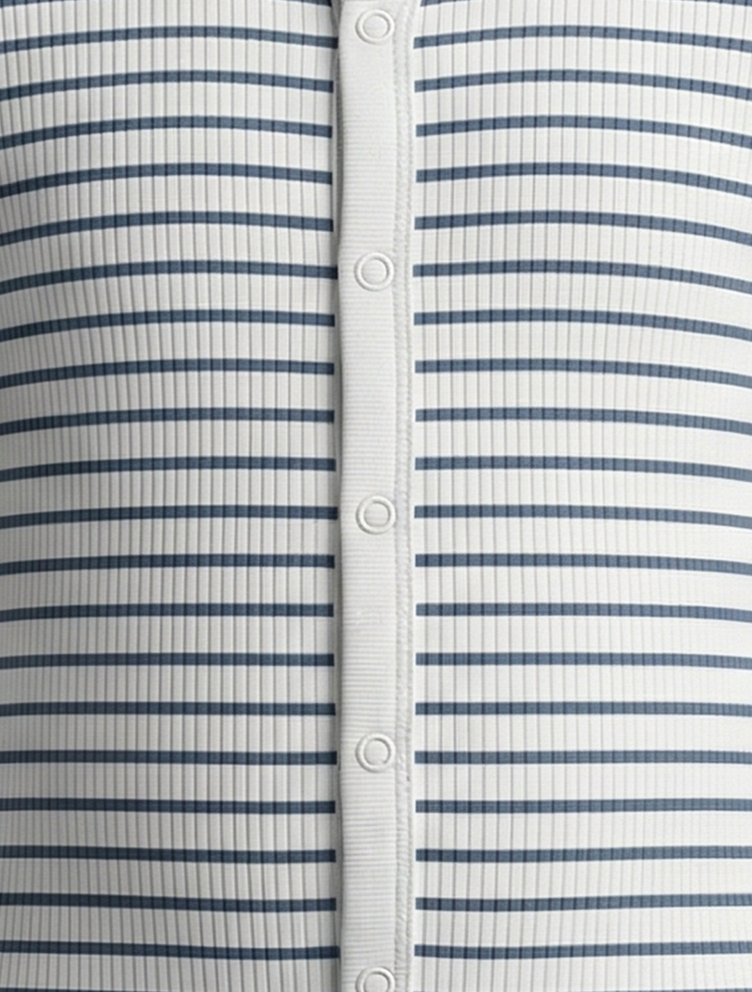 PREMIUM WHITE STRIPES RIBBED ROMPER