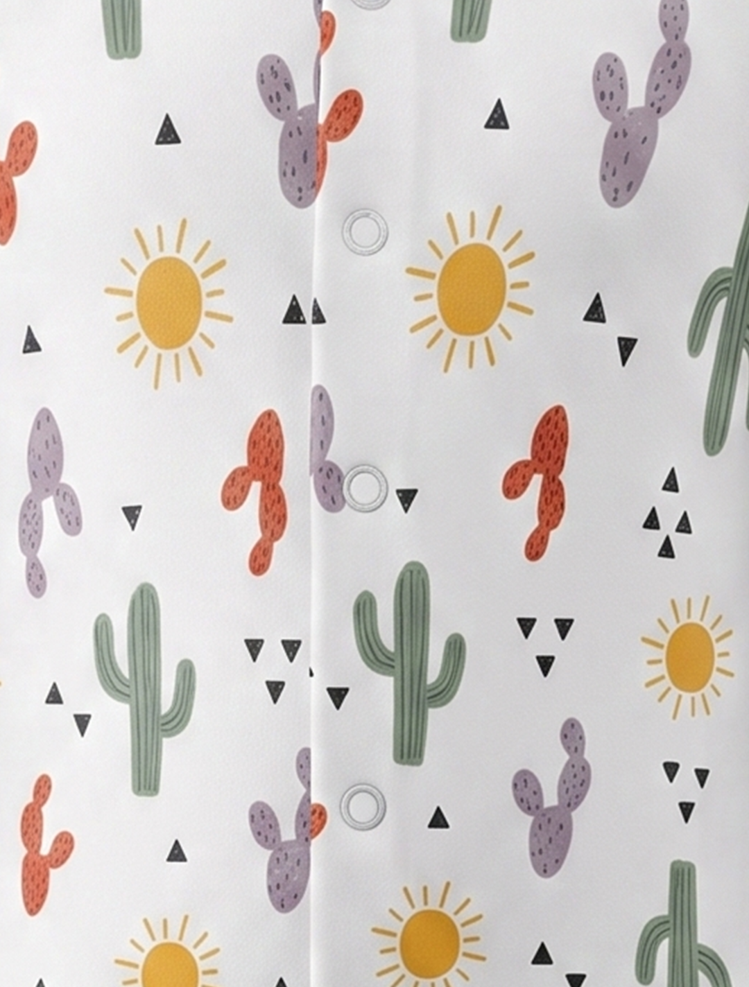 Green cactus printed sleepsuit