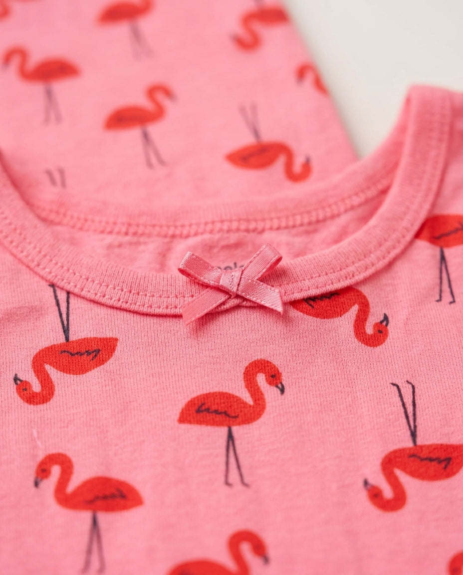 Red printed onesie