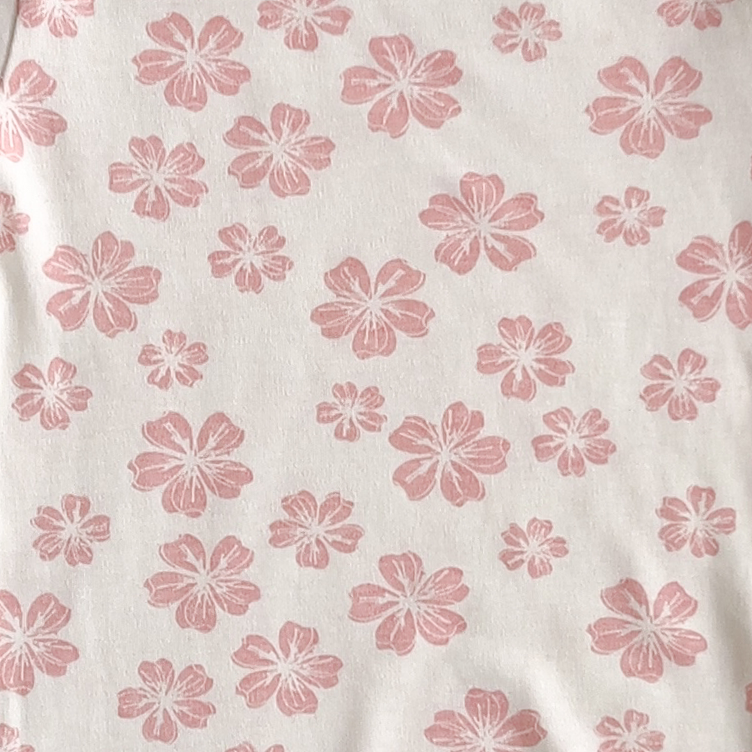 PINK FLORAL PRINT ONESISE