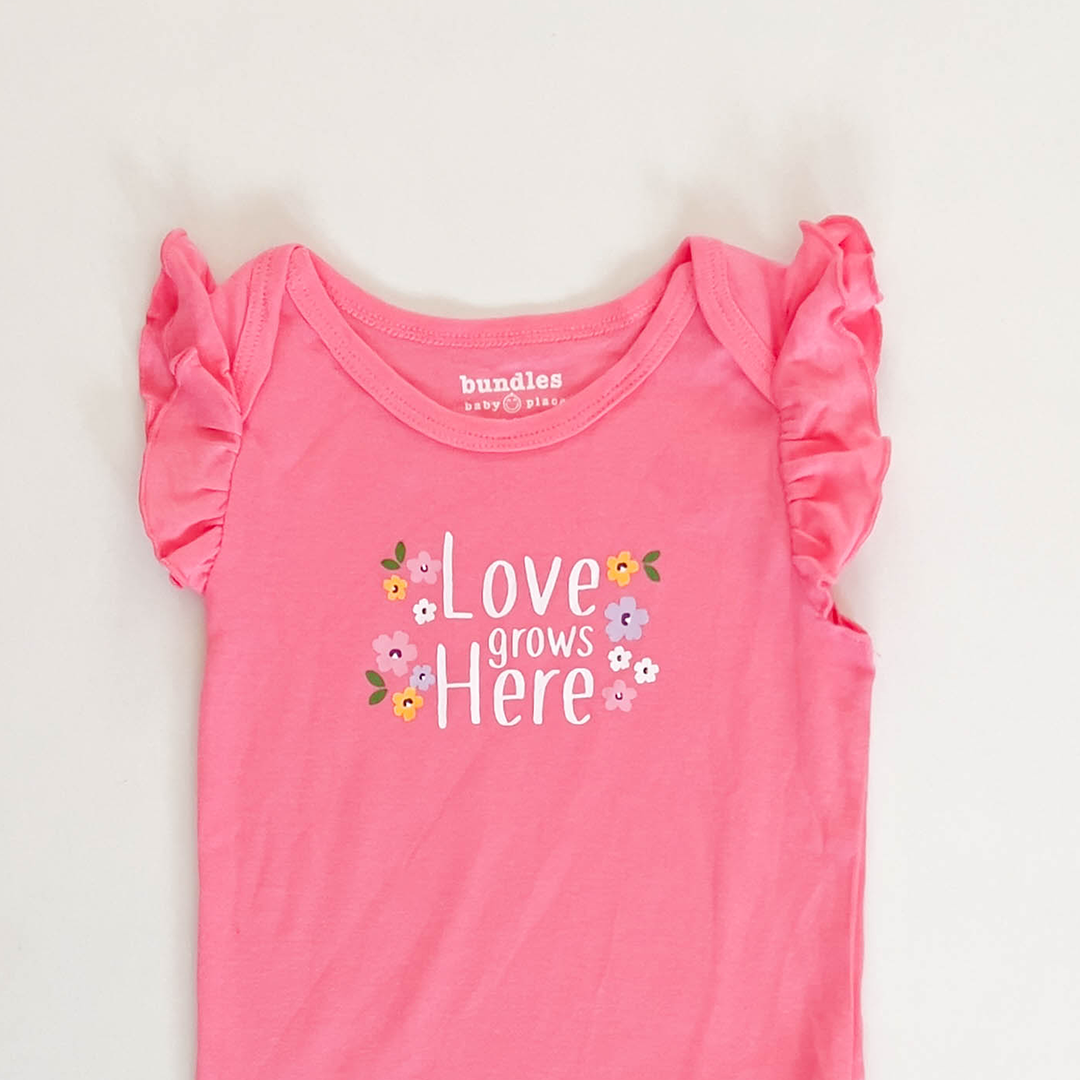 PINK PRINT ONESIE
