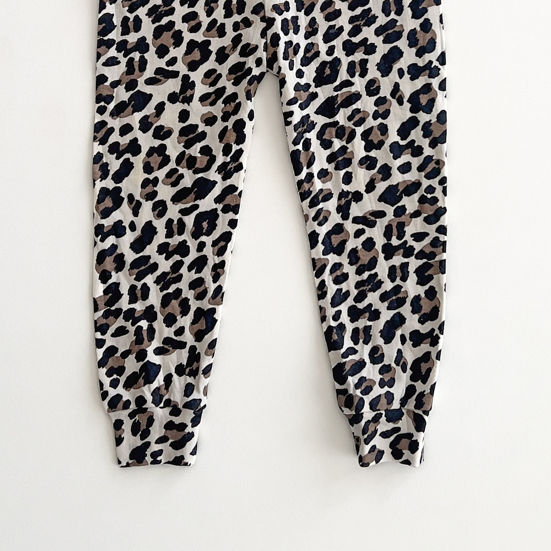 ANIMAL PRINTED COTTON PANTS