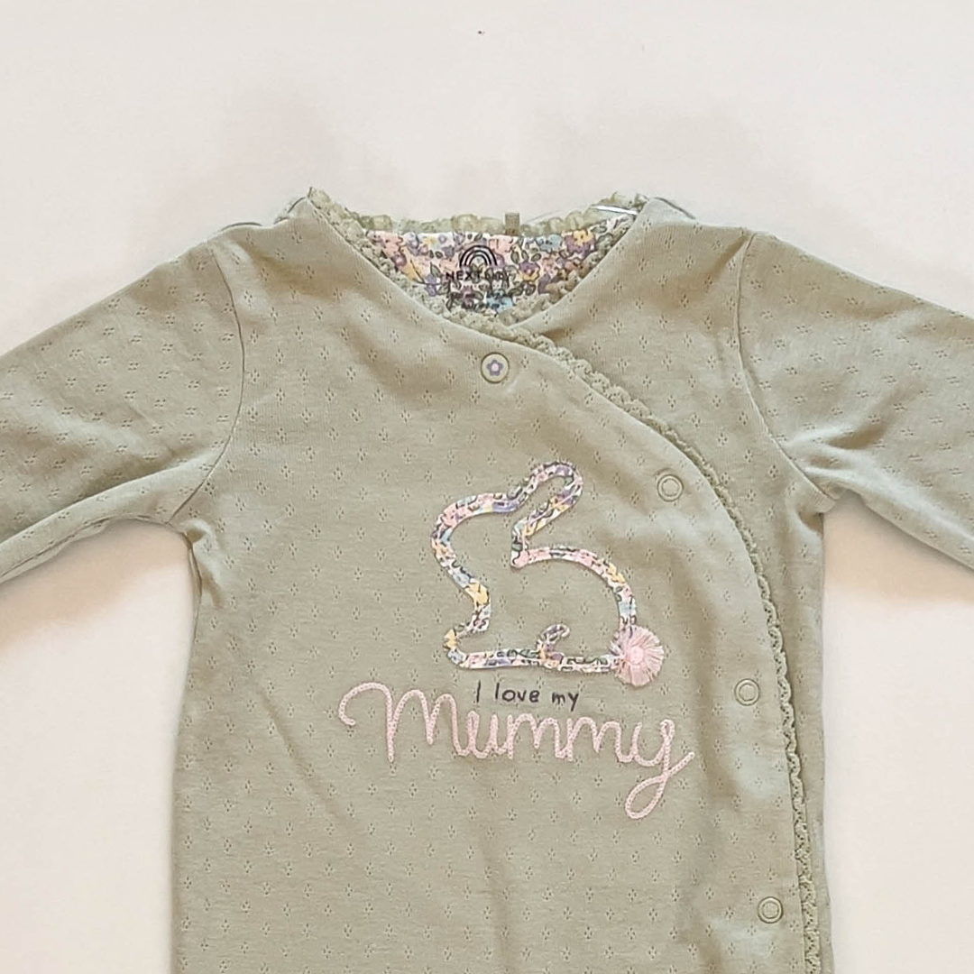 PREMIUM SAGE POINTELLE SLEEPSUIT