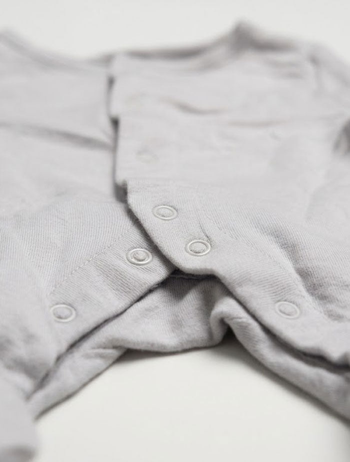 Grey button sleepsuit
