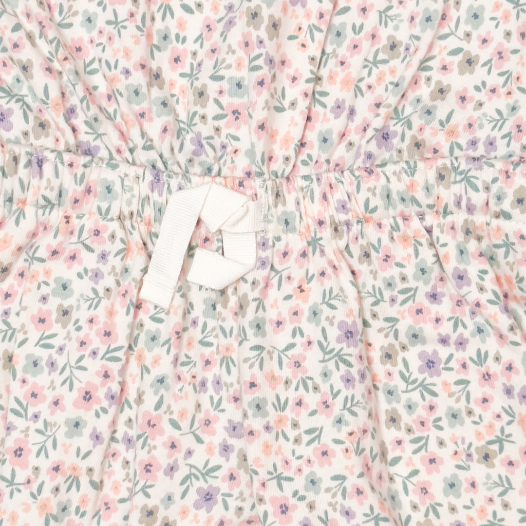 PINK FLORAL FULL ROMPER