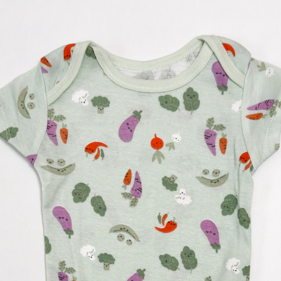 GREEN VEG PRINTED ONESIES