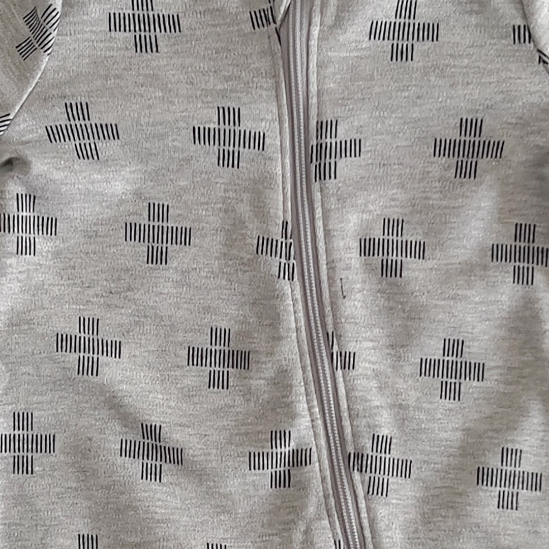 Grey pattered sleepsuit