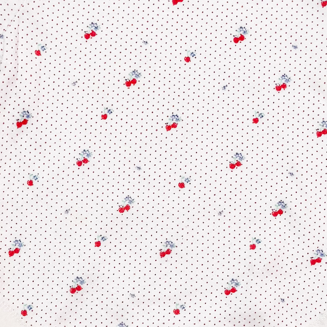 WHITE RED DOTTED ONESIE
