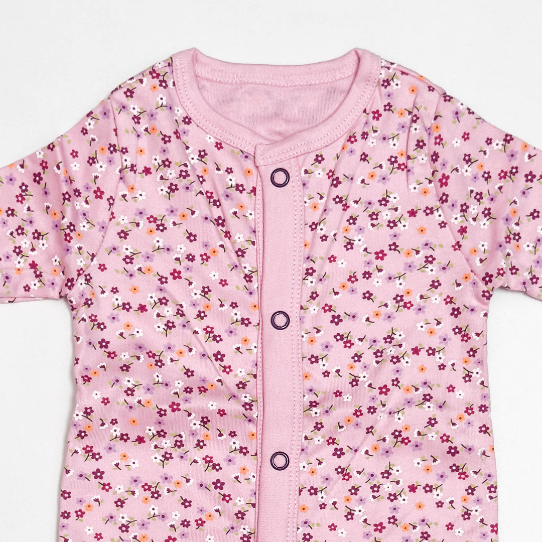 PINK FLORAL PRINTED JUMPSUIT