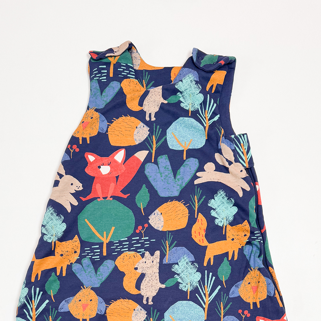 NAVY BLUE PRINTED SLEEPING BAG
